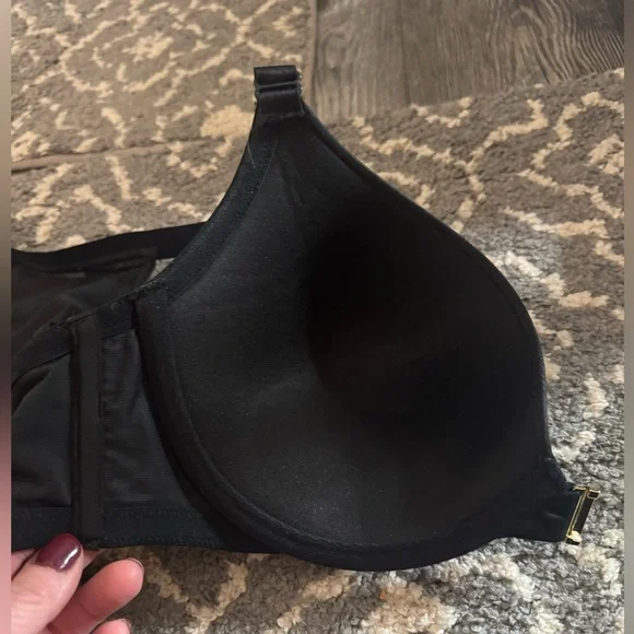 Cacique black racer back front close bra 38D - Picture 4 of 6